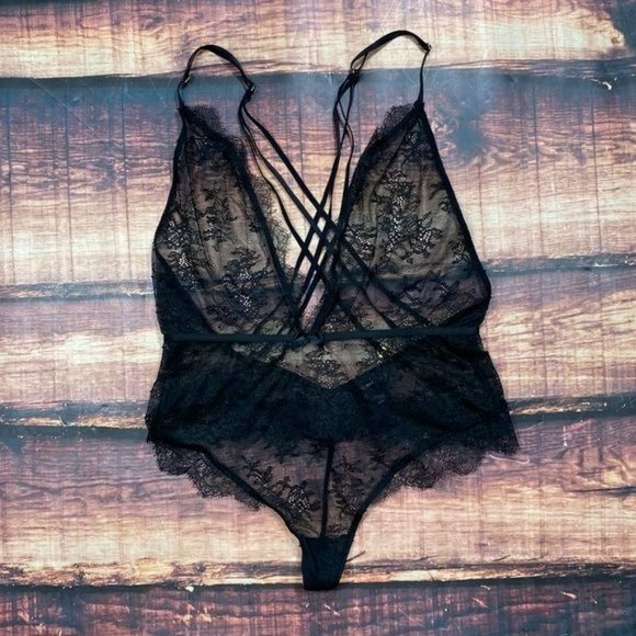 Victoria's Secret Other - RELISTED Victorias Secret Chantilly Lace Strappy Teddy Lingerie
